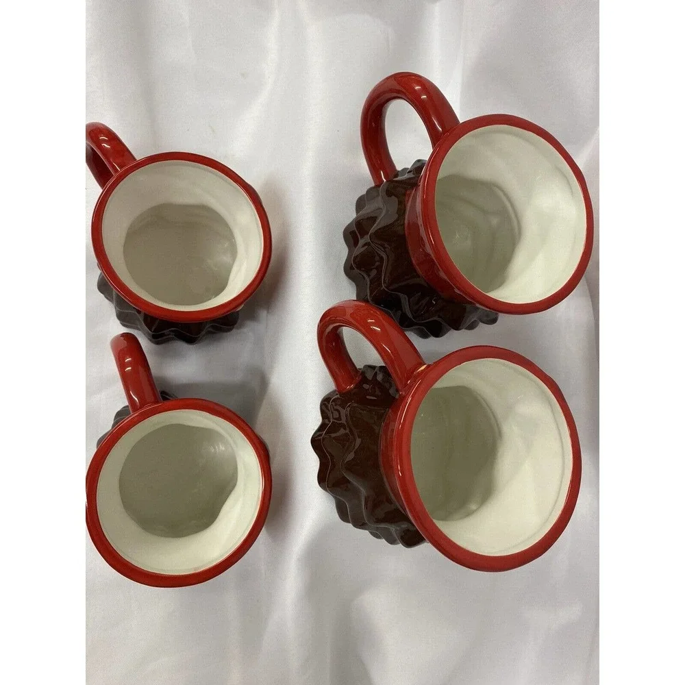 Sur La Table Nutcracker Holiday Christmas 3D Mug set of 4